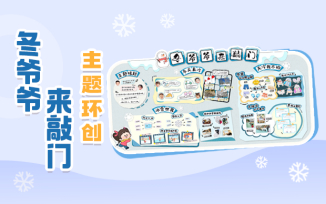 冬爷爷来敲门主题环创